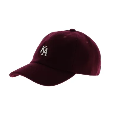 Letterman Curved Peak Cap - KING APPAREL burgundy color Reference: 4502 | Traclet Hat Shop