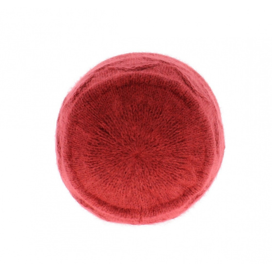 Fuchsia Angora Funny Beanie Hat - Traclet