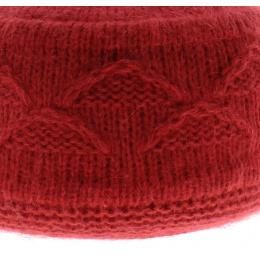 Fuchsia Angora Funny Beanie Hat - Traclet
