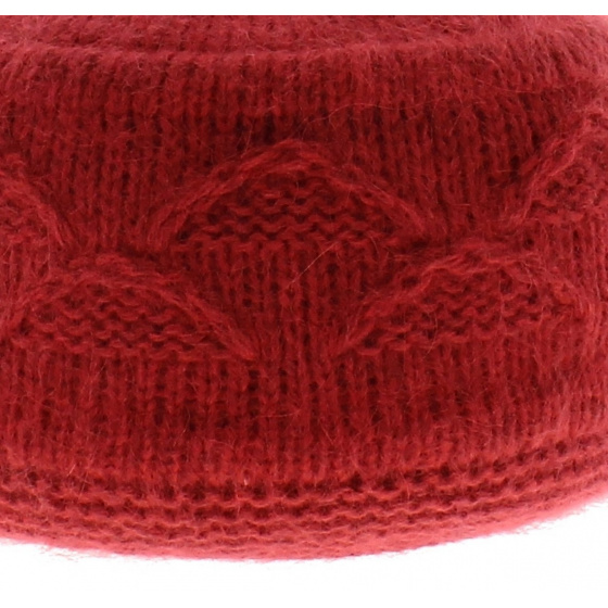 Beret Bonnet Funny angora Fuchsia - Traclet Beret Bonnet Funny angora Fuchsia - Traclet