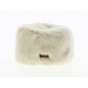 JOSH White Faux Fur Beanie Hat - Barts