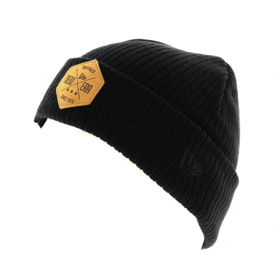 New Era Black Fisherman Hex Newer Beanie