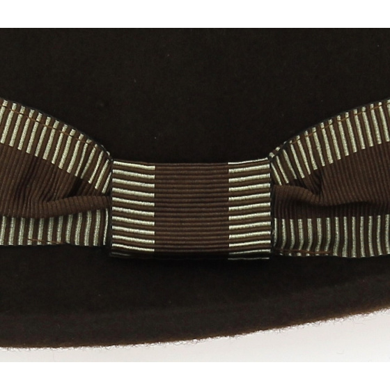 Chapeau trilby Jazzy Feutre laine marron - Aussie Apparel Chapeau trilby Jazzy Feutre laine marron - Aussie Apparel