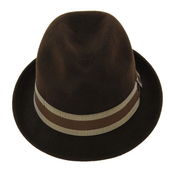Jazzy Trilby Hat Wool Felt brown - Aussie Apparel