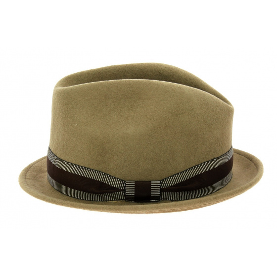 Chapeau trilby Jazzy Feutre laine beige- Aussie Apparel