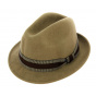 Jazzy trilby hat Beige wool felt- Aussie Apparel