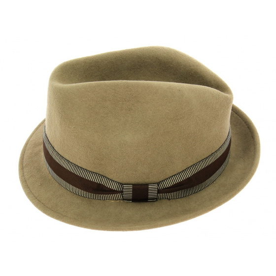 Chapeau trilby Jazzy Feutre laine beige- Aussie Apparel
