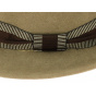 Jazzy Trilby Hat Beige Wool Felt - Aussie Apparel