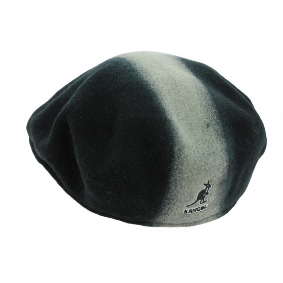 504 Artisan Wool Flat Cap Blue & White - Kangol