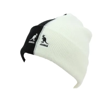 2Tone Black & White Acrylic Beanie - Kangol Reference: 7383 | Chapellerie Traclet