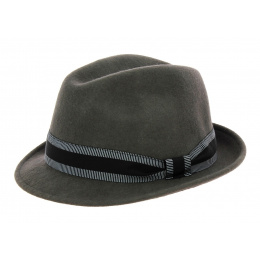 Chapeau trilby Jazzy Feutre laine gris- Aussie Apparel