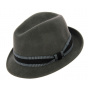 Jazzy trilby hat Grey wool felt- Aussie Apparel