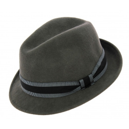 Chapeau trilby Jazzy Feutre laine gris- Aussie Apparel