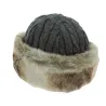 Bonnet-Toque Cable Fausse Fourrure Gris - Barts  Reference : 7408 | Chapellerie Traclet