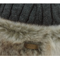 Cable Faux Fur Beanie Grey - Barts