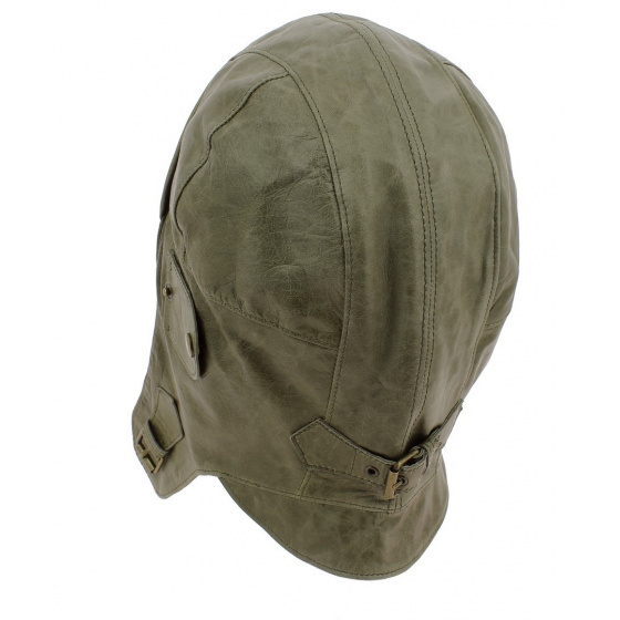 Casque Auto Sacramento Cuir Olive - Stetson Casque Auto Sacramento Cuir Olive - Stetson