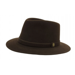 Traveller l'Uomo brown felt hat - Guerra 1855