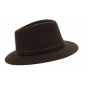 Brown l'Uomo Fur Felt Traveller Hat - Guerra 1855