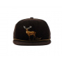 Stag Flat Visor Cap - The Wilderness - Coal