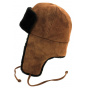 Genuine fur Moscow Ushanka - Gena brown