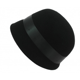 Chapeau cloche - Bulles feutre laine