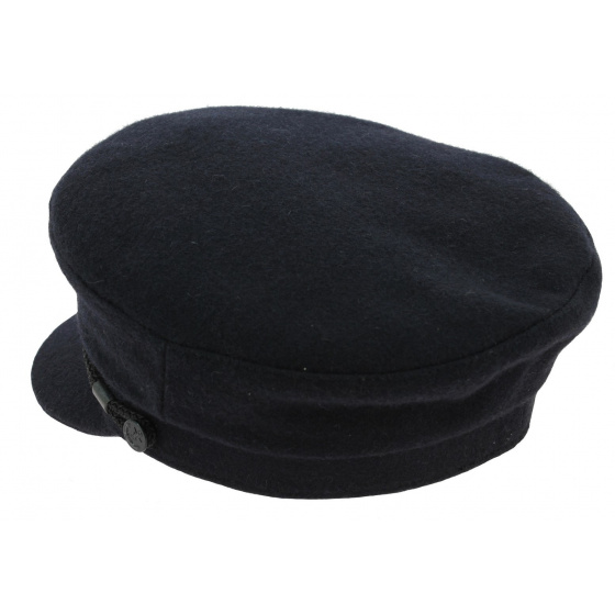 Cancale Wool Sailor Cap Navy - Traclet