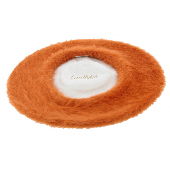 Béret Angora Orange Aurillac - Héritage par Laulhère Béret Angora Orange Aurillac - Héritage par Laulhère