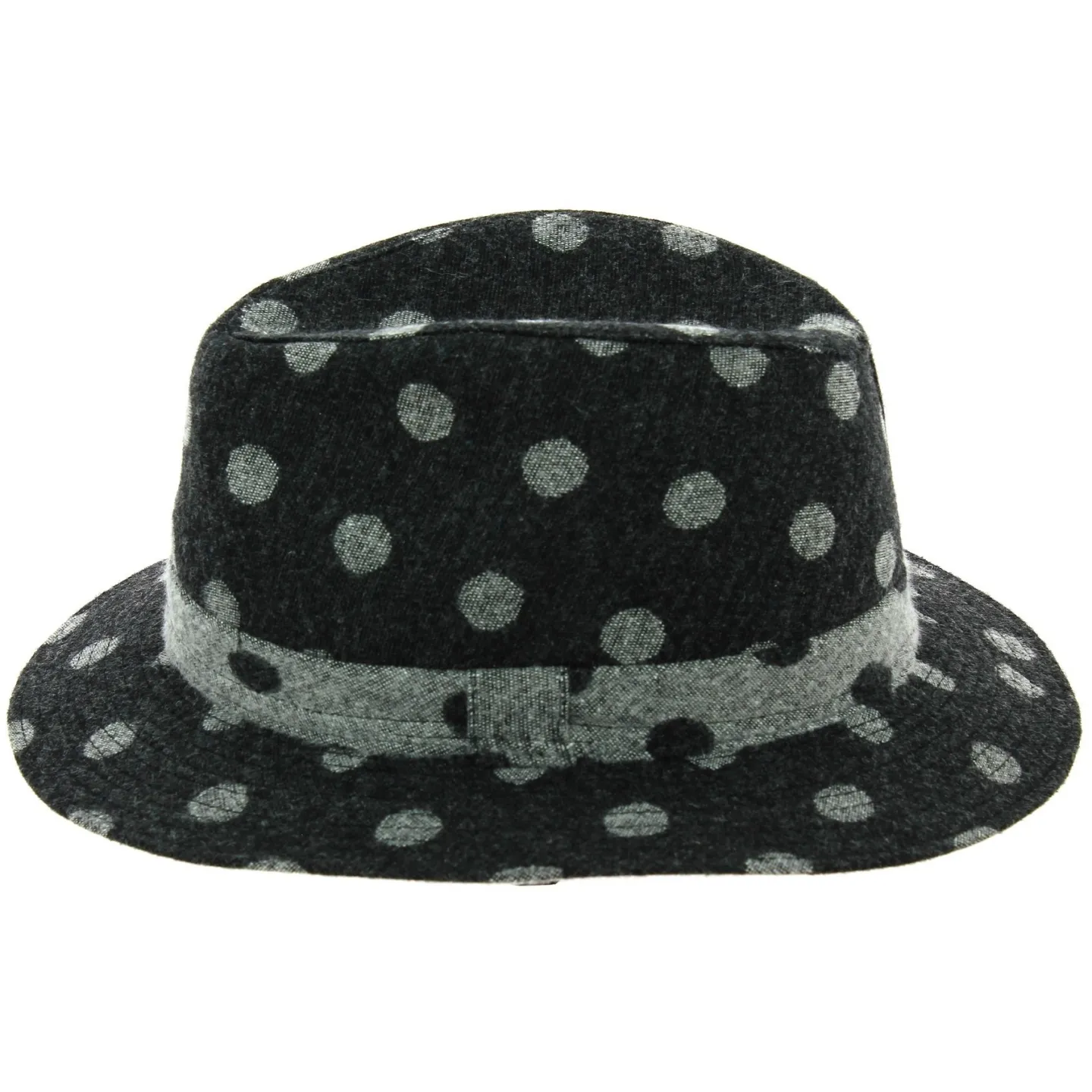 Chapeau Traveller Turrif Coiffe Texture Pois Traclet Anthracite Reference : 6765 | Chapellerie Traclet