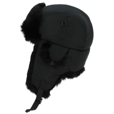 Chapka Nera Fourrure Lapin - Traclet- Noire Reference : 4371 | Chapellerie Traclet