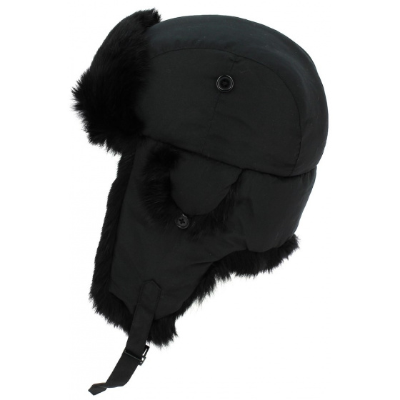 Nera Black Fur Ushanka Hat