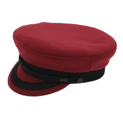 Sailor Cap Camaret Red Wool - Traclet Reference: 5148 | Traclet Hat Shop