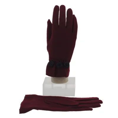 Gant Femme Fantaisie Oriane Bordeaux - Traclet Reference : 3912 | Chapellerie Traclet