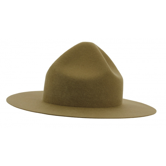 Classic Olive Wool Felt Scout Hat - Traclet