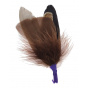 Brown Hat Feather Trim
