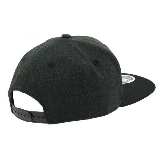 Snapback Heather Coop Wool Cap Black - New Era