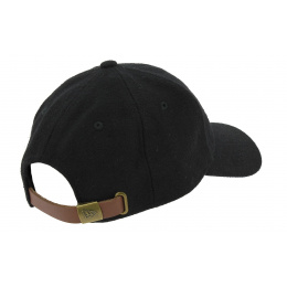 Melton Mini Strapback Wool Cap Black - New Era