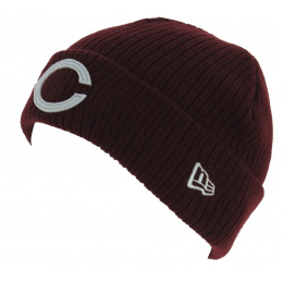 Burgundy Fisherman Chic Acrylic Beanie - New Era