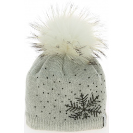 Lara Lurex Kristo Beanie Off-white