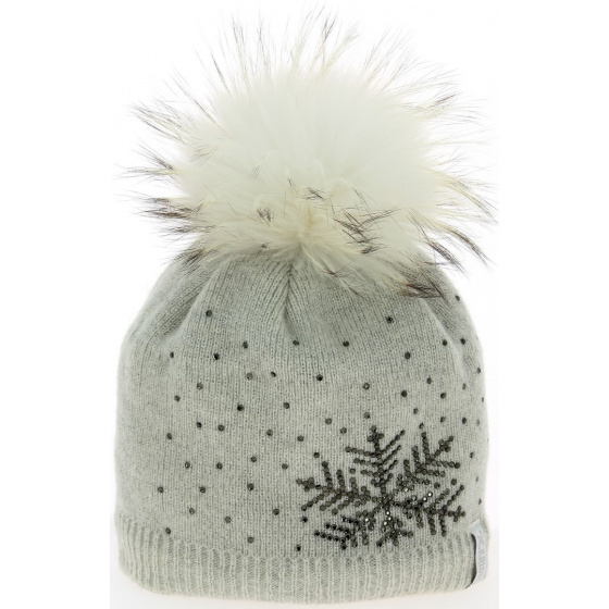 Lara Lurex Kristo Beanie Off-white