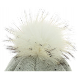 Lara Lurex Kristo Beanie Off-white