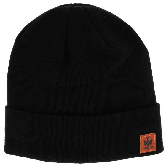 Bonnet à Revers Dulce Noir - Pipolaki Bonnet à Revers Dulce Noir - Pipolaki