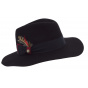 Destiny Wool Felt Wide-Brimmed Hat Black - Pierre Cardin