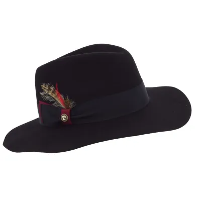 Capeline Destiny Feutre Laine Noir - Pierre Cardin Reference : 7497 | Chapellerie Traclet