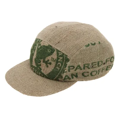 5-panel Strapback Cap Ristretto Jute - ReHats Reference: 7499 | Traclet Hat Shop