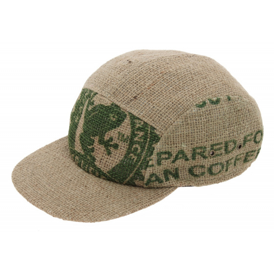 Casquette Strapback 5 panels Ristretto Jute - ReHats