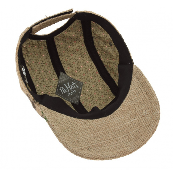 Casquette Strapback 5 panels Ristretto Jute - ReHats