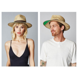 Hunter Fedora Hat Natural Straw - Brixton
