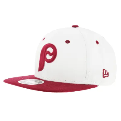 New Era - Red & White Cotton FLock Logo Snapback Cap Reference: 2575 | Traclet Hat Shop