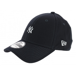 Fitted Yankees Mini Logo Cotton Navy Cap - New Era
