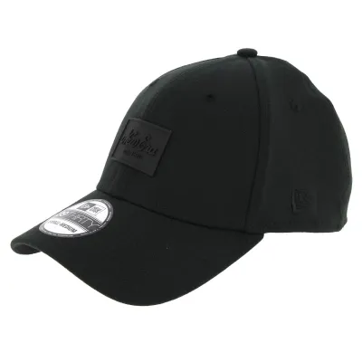 Baseball Cap Fitted Patched Tone Black - New Era Reference: 2628 | Chapellerie Traclet